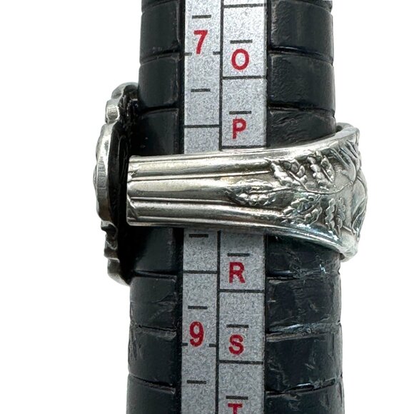 Artisan Spoon Ring Made from ANTIQUE ROCKFORD S.P. CO. 5 Star SILVERPLATE Spoon - Picture 8 of 16